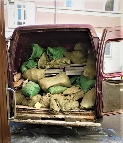 Вывоз строительного мусора на газели