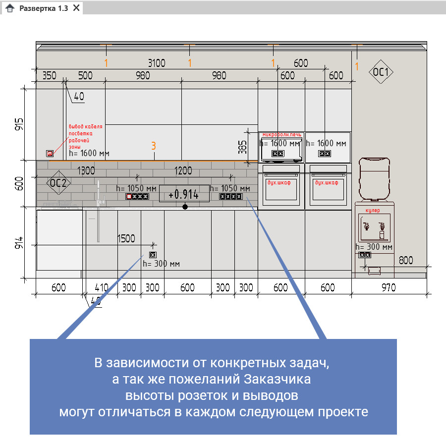 План монтажа и демонтажа перегородок в revit