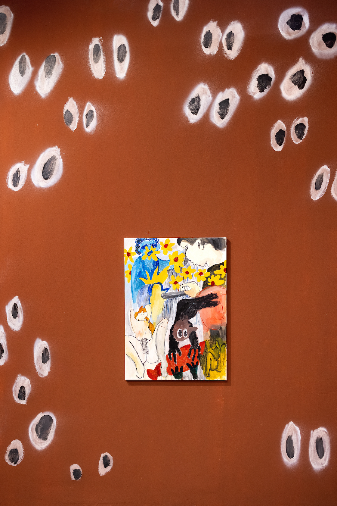 Выставка Германа Орехова в Most Wanted Gallery. Живопись, графика, инсталляция. Фрагмент экспозиции