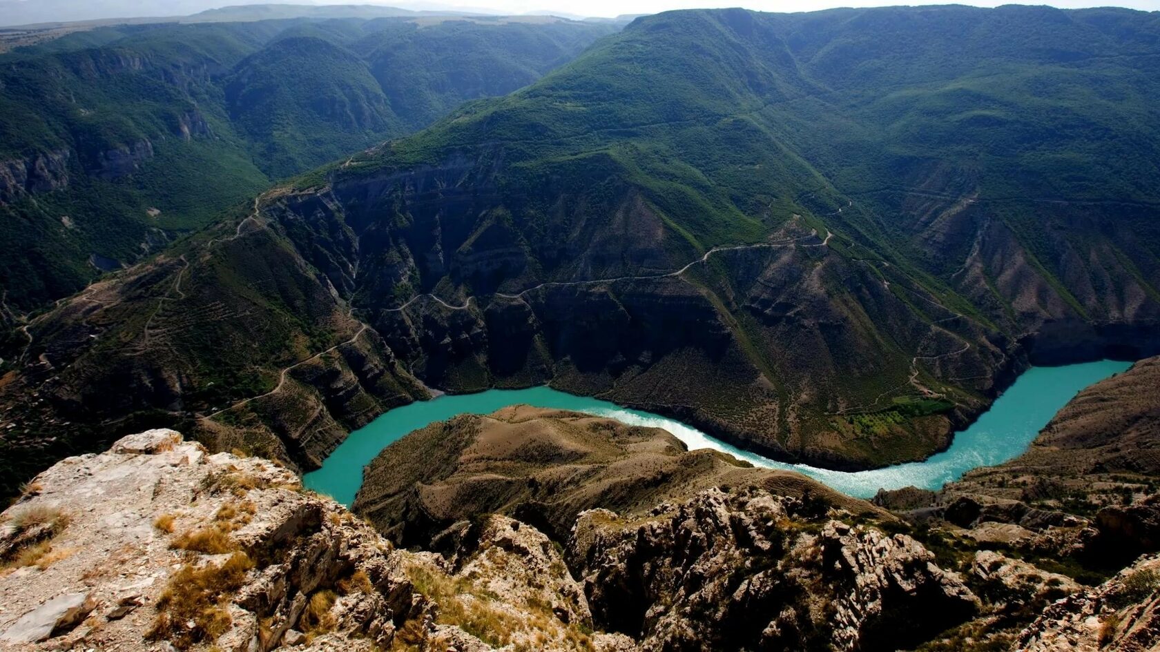 Сулакский каньон и Бархан Сарыкум
