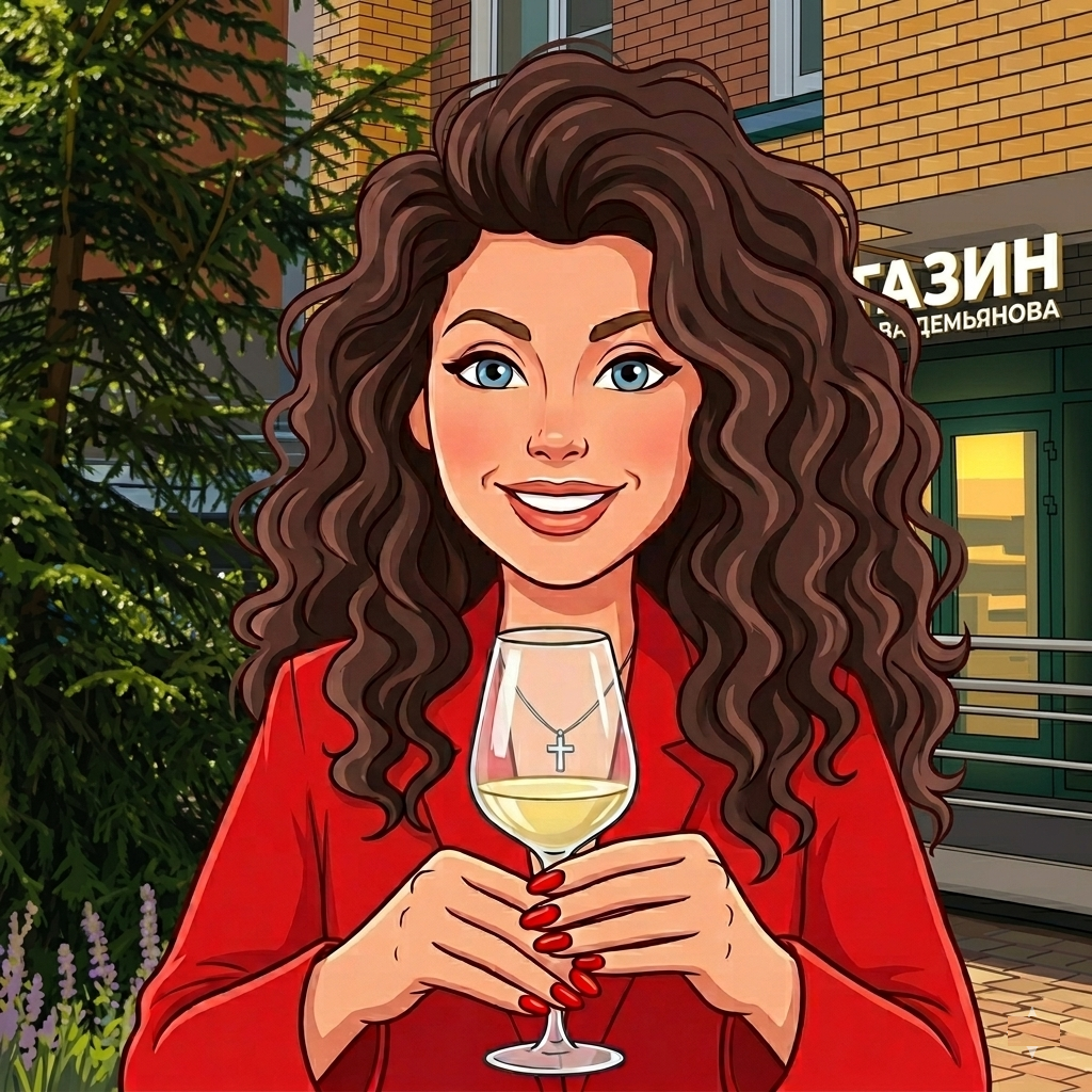Юля — сомелье винного магазина