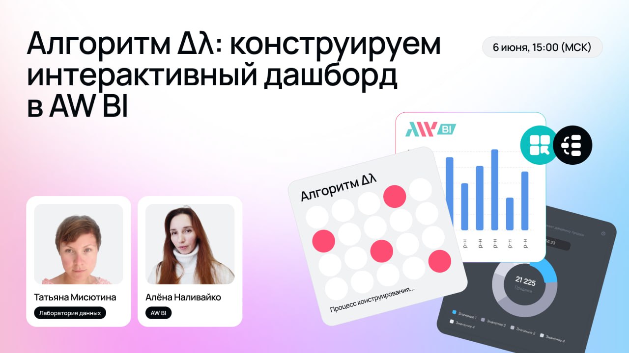 Алгоритм Δλ: конструируем интерактивный дашборд в AW BI