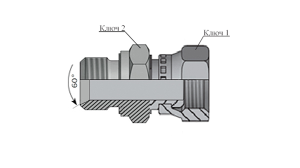 Адаптеры Г-Ш BSP 60° прямые