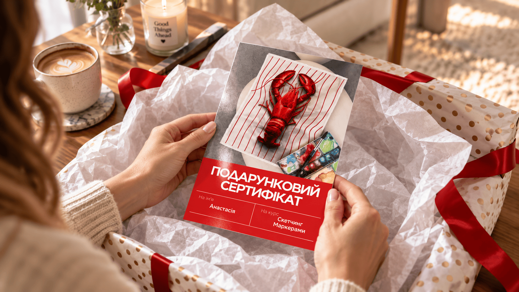 Подарунковий сертифікат Fantasy Room на курс малювання