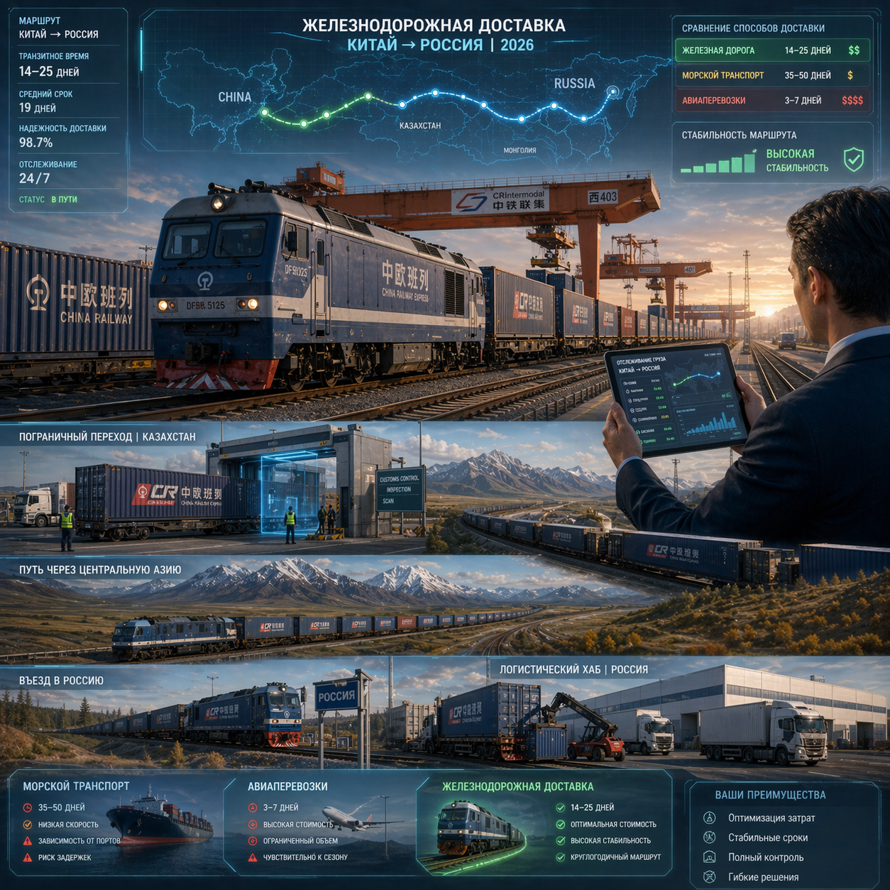 Железнодорожная логистика Китай–Россия