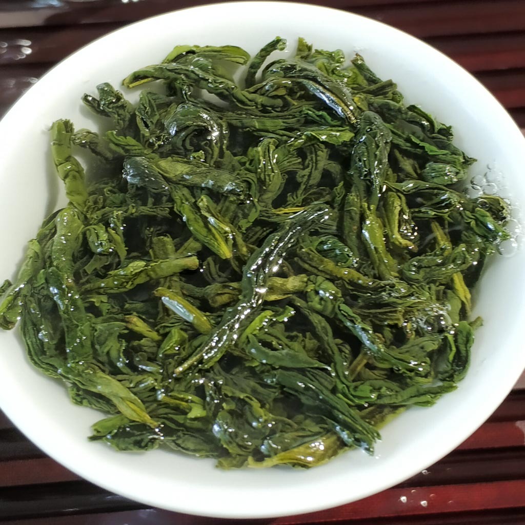 Dry Liuan Melon Seed tea leaves resembling melon seeds