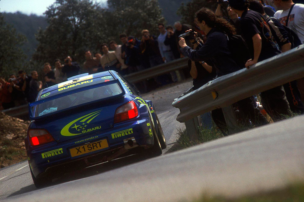 Петтер Сольберг и Фил Миллз, Subaru Impreza S7 WRC '01 (X1 SRT), ралли Каталония 2001