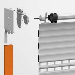 Бескоробной монтаж рольворот на консолях