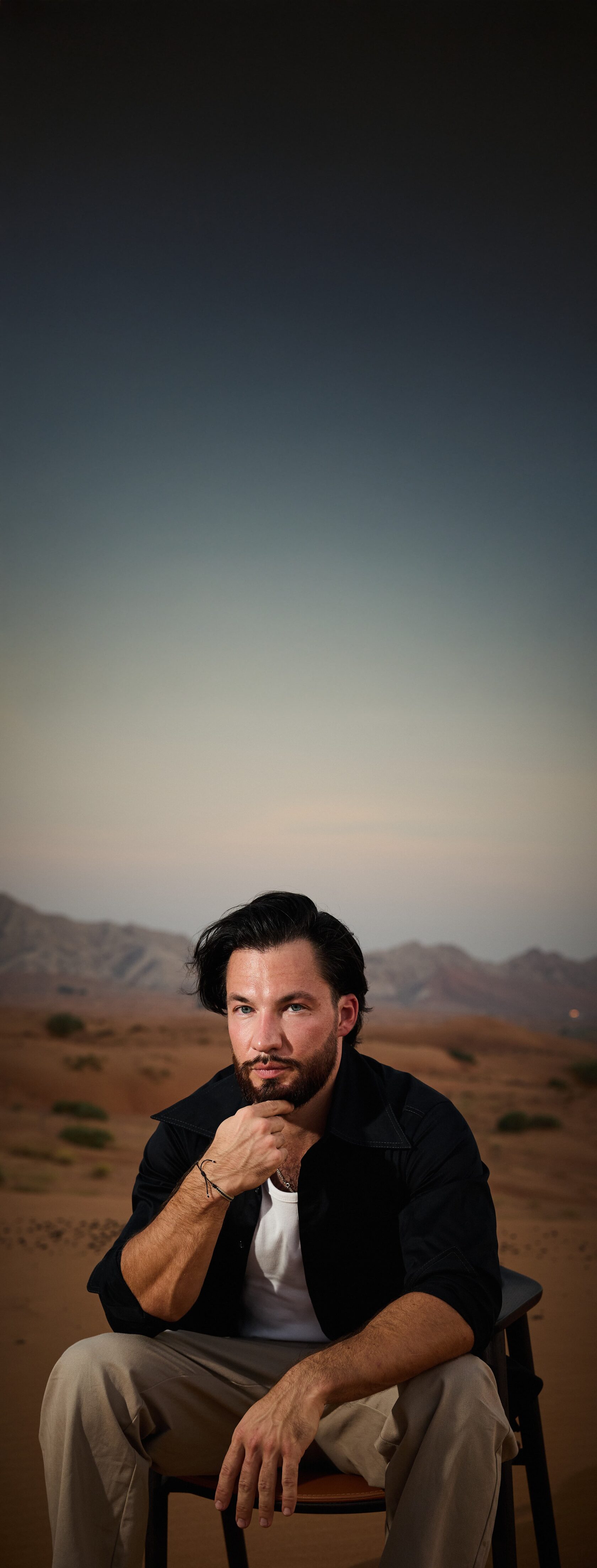 Andrey Kriuchkov in the Dubai desert