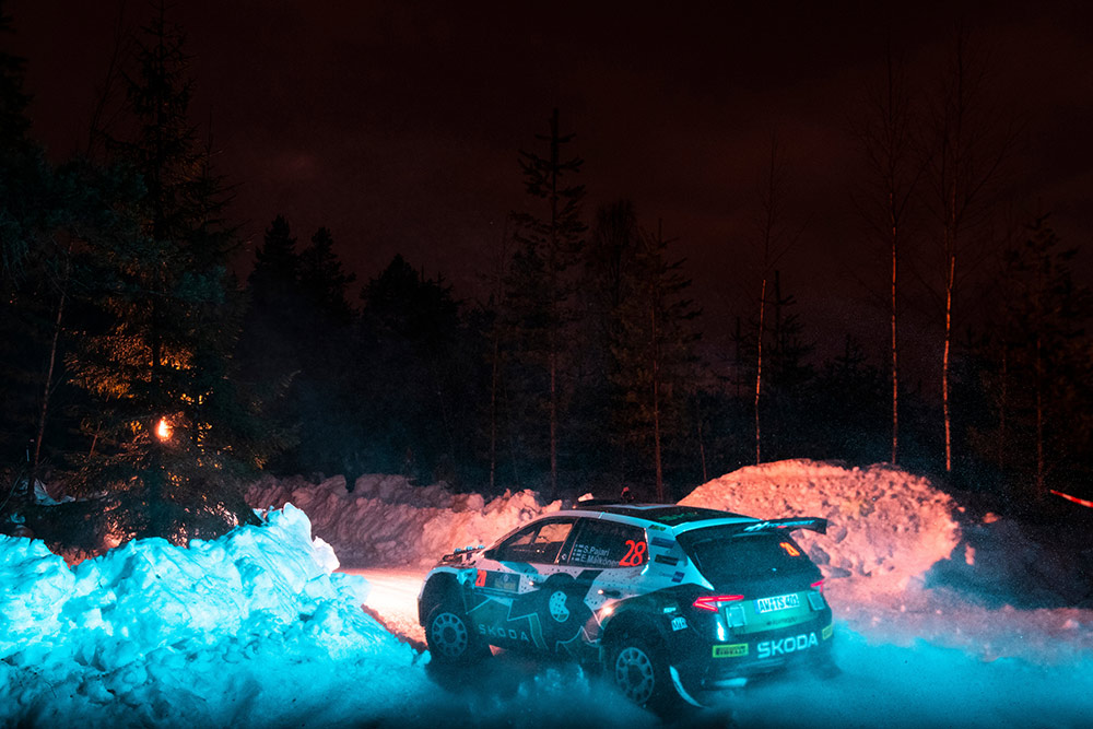 Сами Паяри и Энни Мялконен, Škoda Fabia RS Rally2 (AW TS 401), ралли Швеция 2023