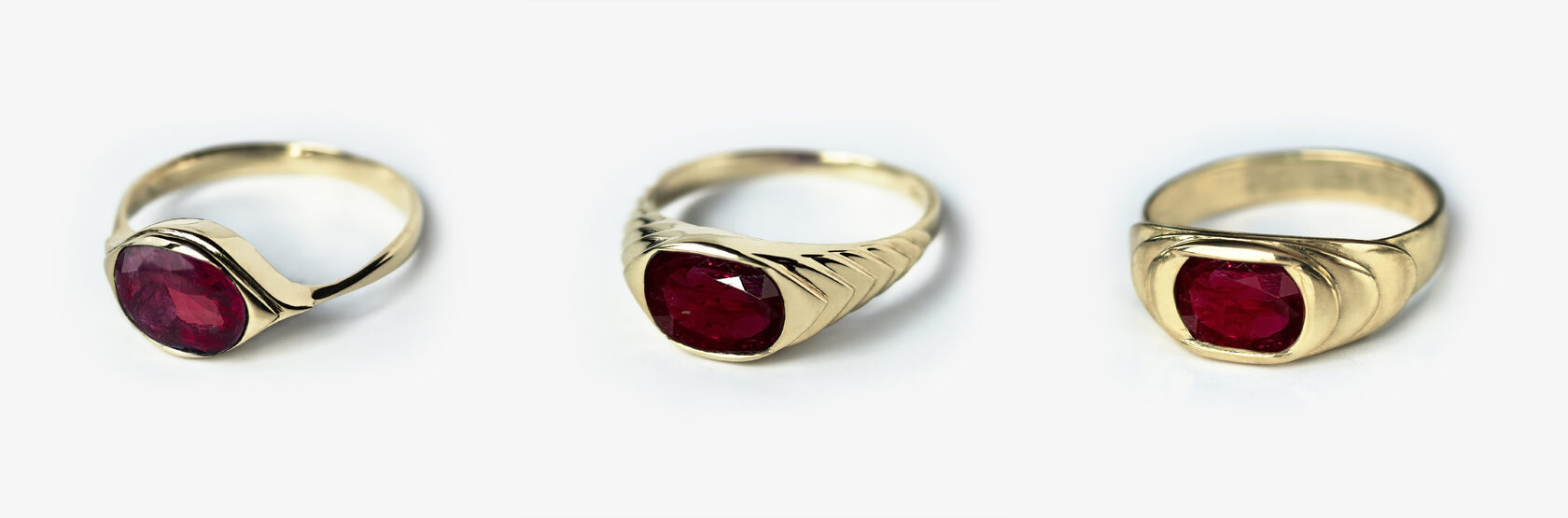 14k gold ruby ring