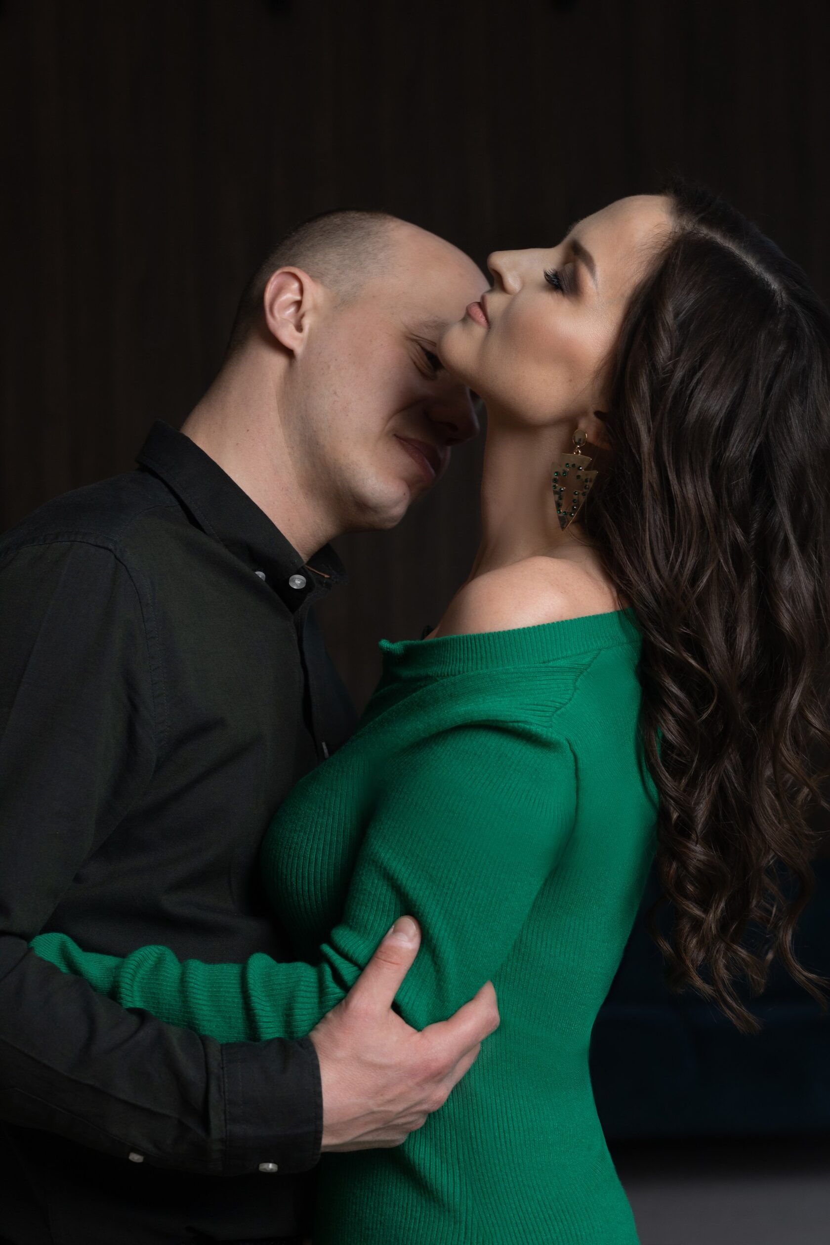 фотосессия пары в студии