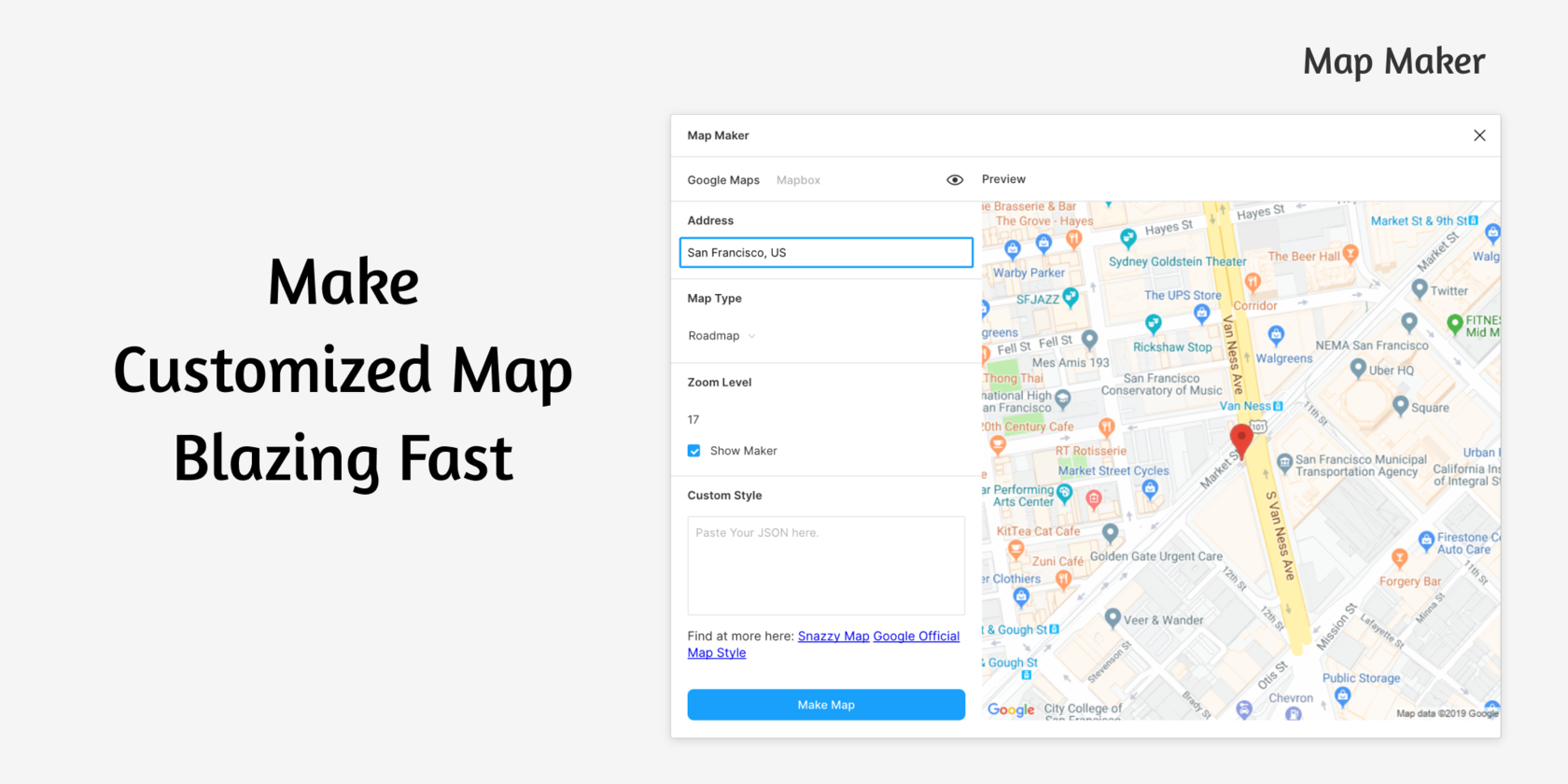 Map maker figma не отображается карта