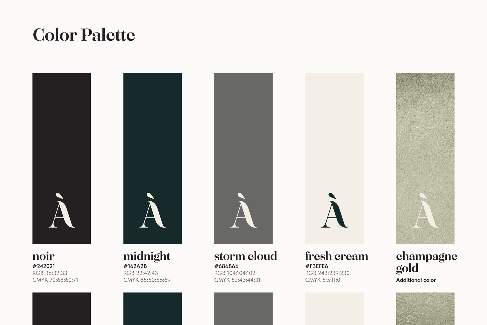 Палитра цветов для брендбука