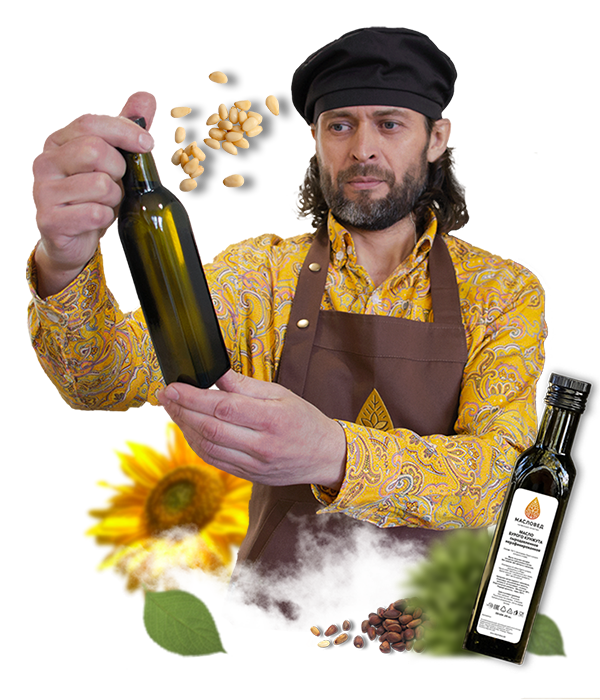 Масловед - живое растительное масло холодного отжима.