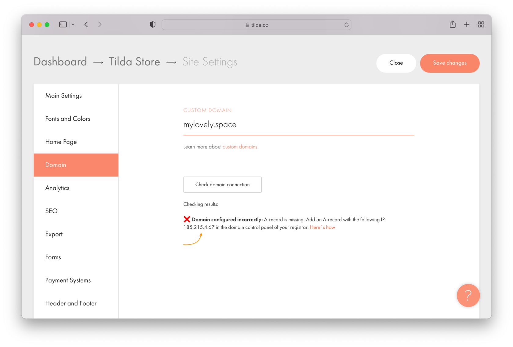 How to Connect a Domain Name │ Tilda Help Center