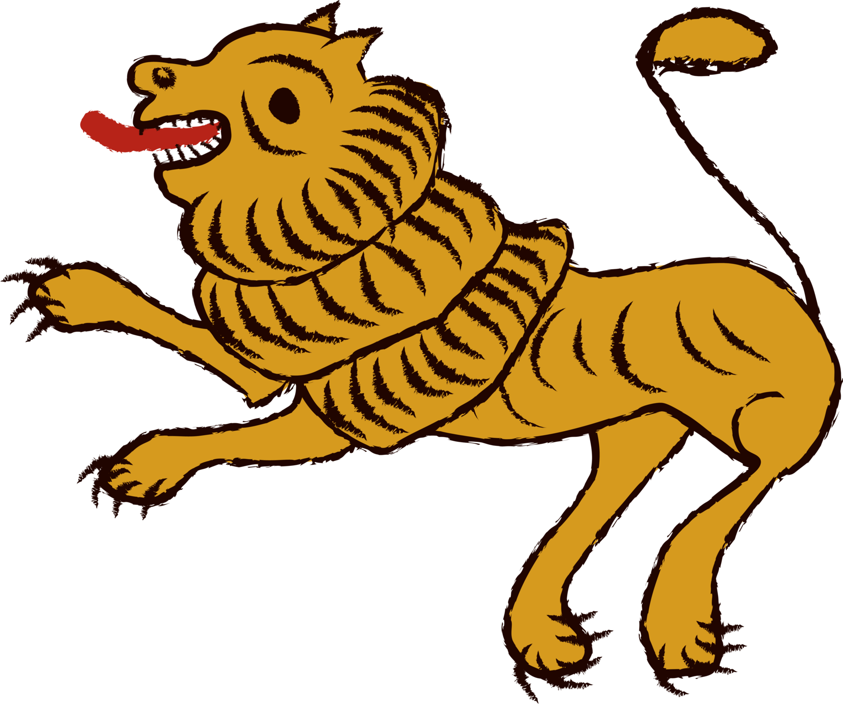 Лев. Урало-сибирская роспись