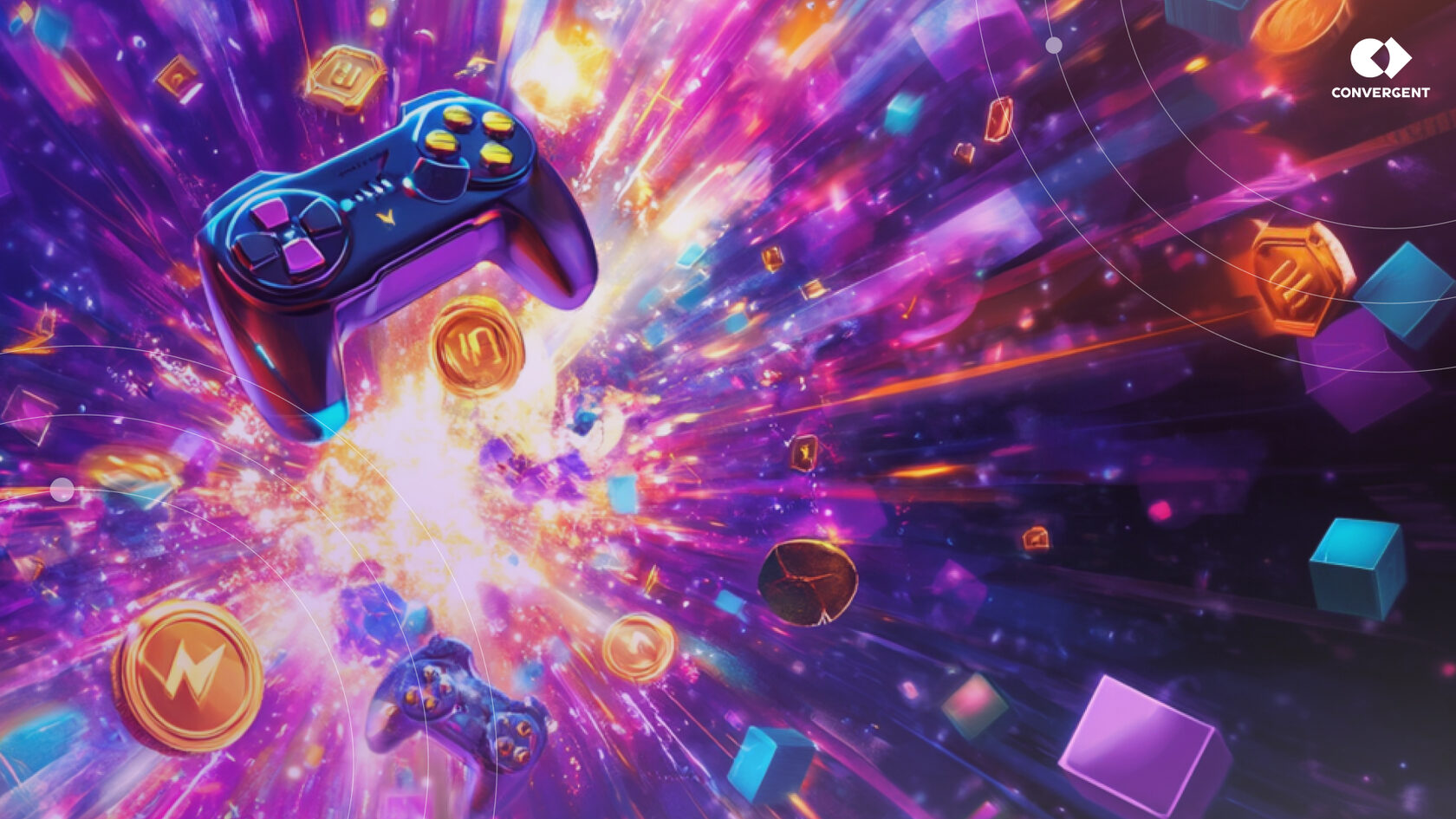 Джойстик, коины, кубики, портал