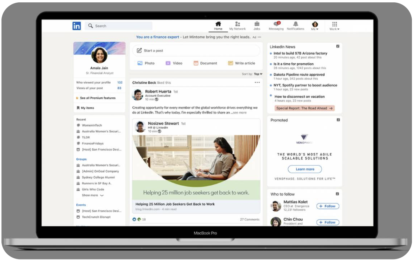 LinkedIn — крупнейшая профессиональная сеть для поиска работы и контактов.