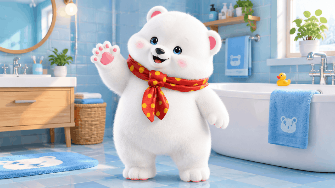 Кадр с интегрированным 3D-персонажем — после рендеринга и композитинга. After 3D character, rigging, lookdev, CGI
