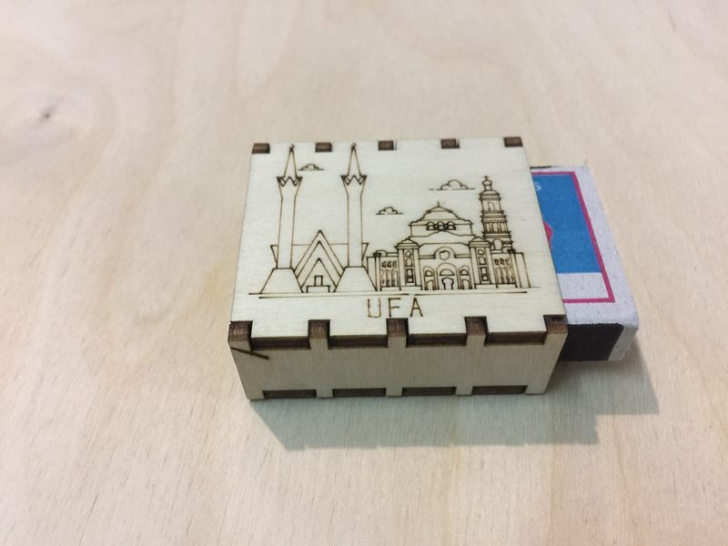 Спички сувенирные на магните города России - Уфа