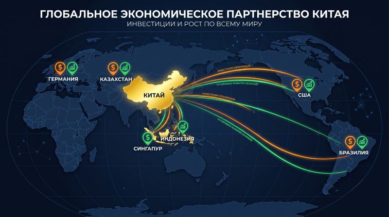 В какие страны инвестирует Китай