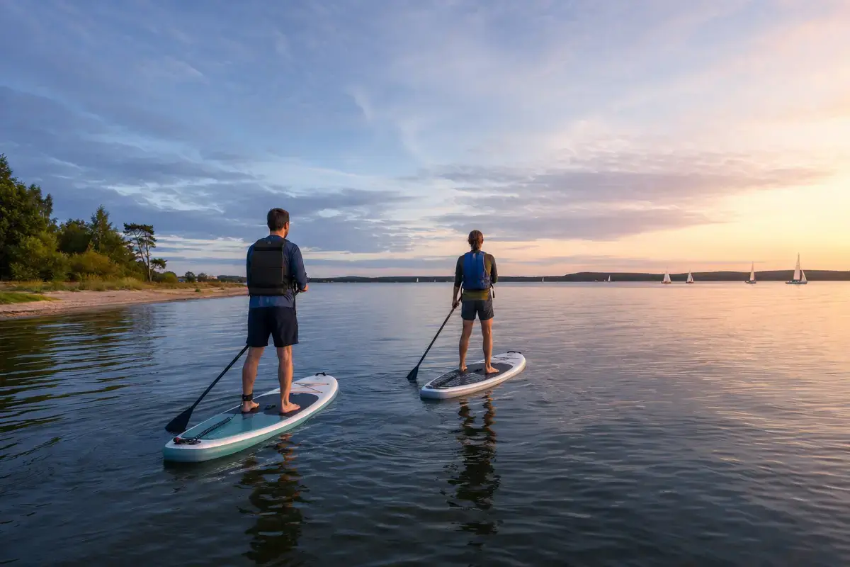 Прогулка на SUP по Заславскому водохранилищу