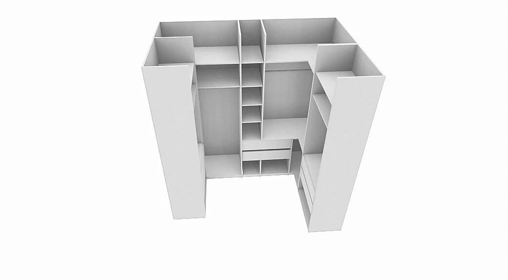 Гардеробная «Мия»: общий 3D-вид