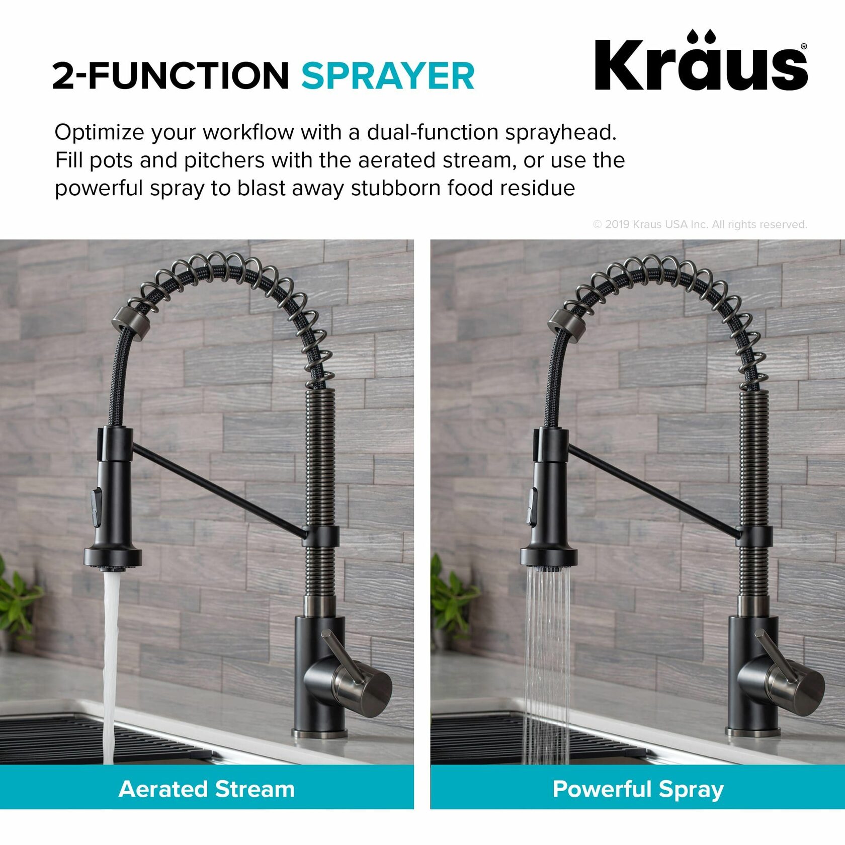 Кухонний змішувач Kraus KPF-1610MBSB - изображение 7