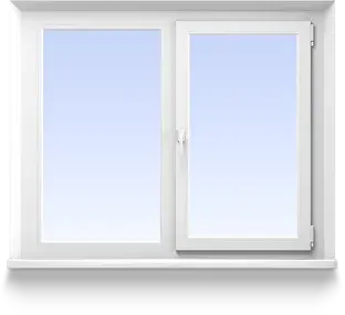 Двухстворчатое окно REHAU DIAMANT 1200x1400