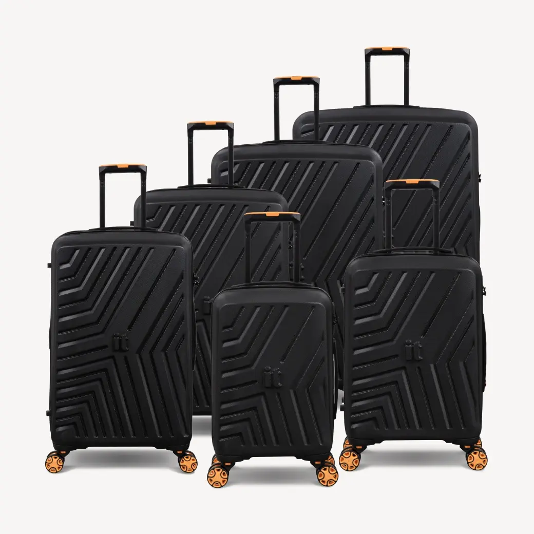 Коллекция из 6 чемоданов Convertible it luggage из abs-пластика: съемные колеса, замок TSA, маневренные колеса 360°, 2 цвета