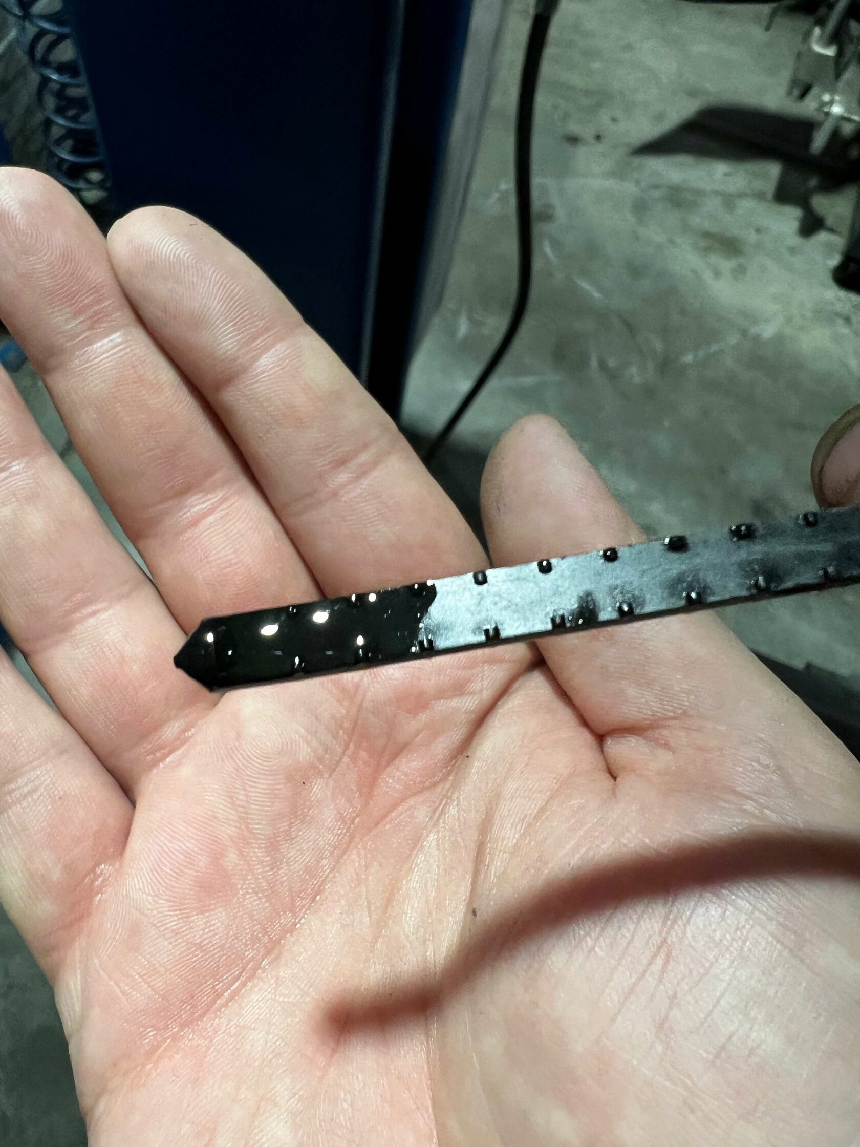 Проверка уровня по щупу