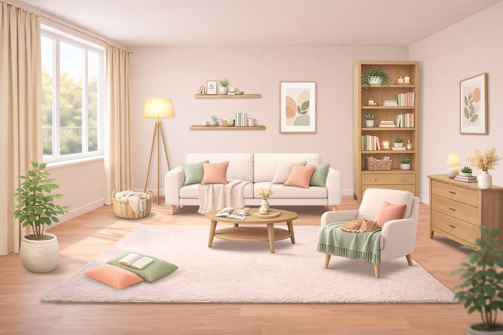 Fully furnished cozy interior