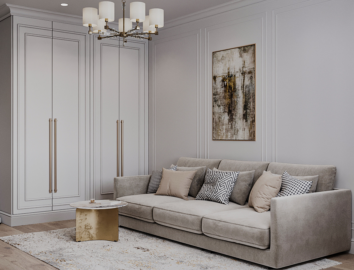 Квартира на ул. Верхние Поля, 75 м², современная классика