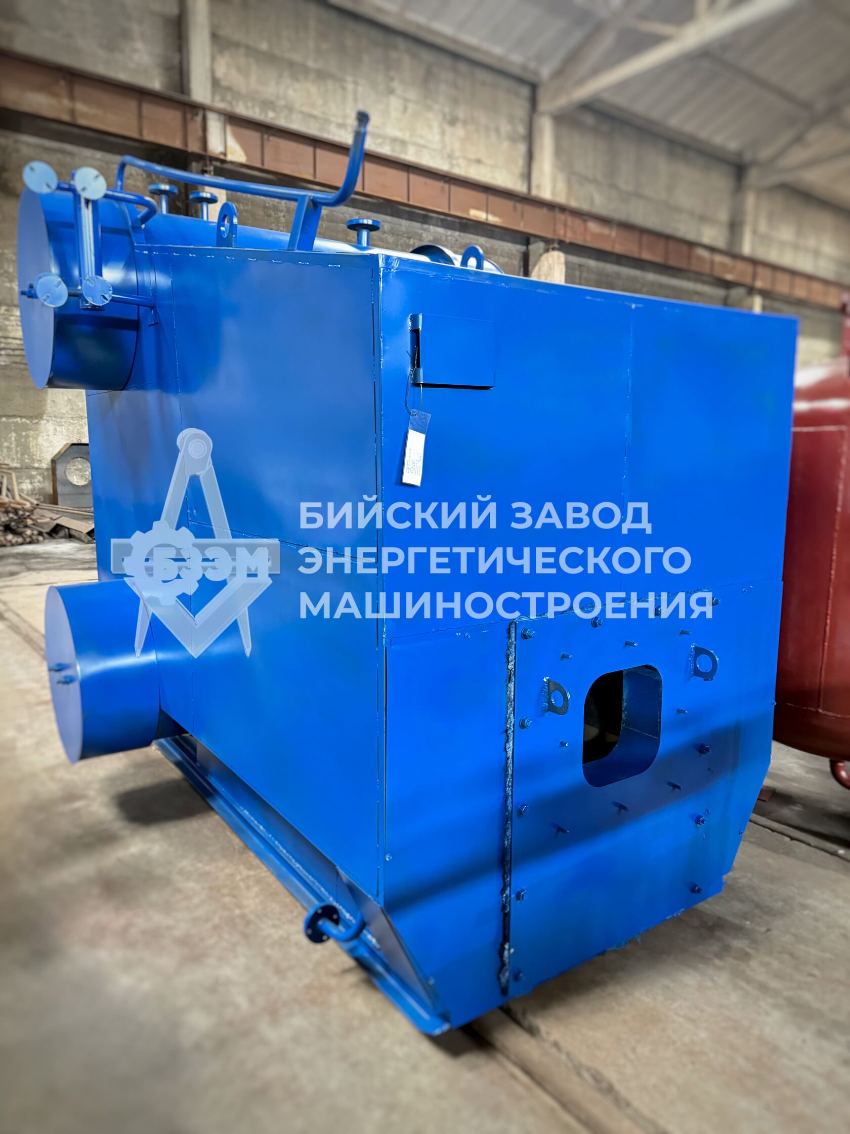 Паровой котёл Е-1,0-0,9ГМ с газовой горелкой Gibital