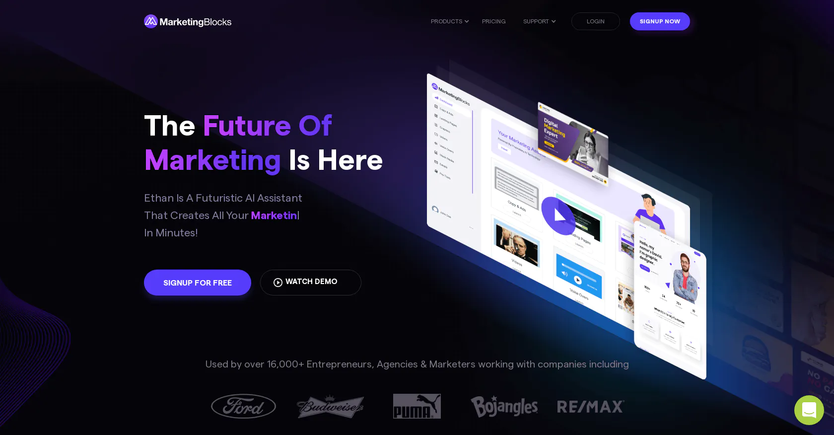 Automatize sua estratégia de marketing com MarketingBlocks.ai.