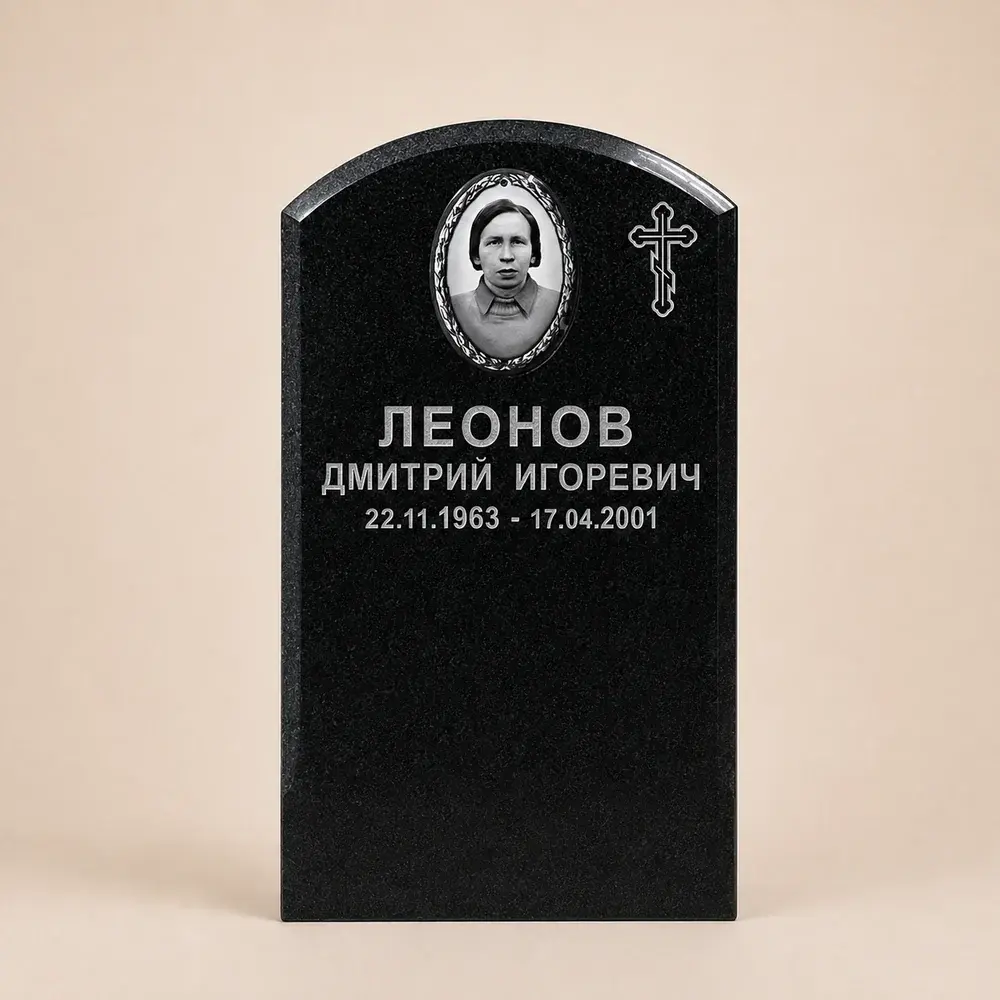Оформление памятника 60×40 см — работа мастерской № 069