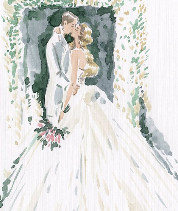 Фэшн-скетчи на свадебном мероприятии