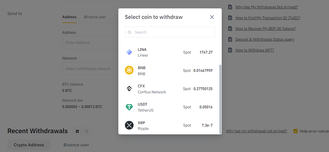 How to Withdraw from Binance StepByStep Instructions