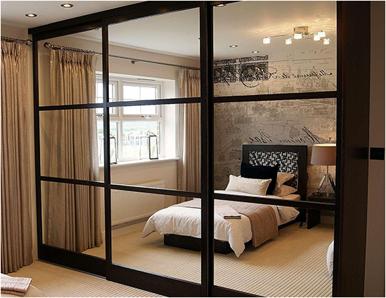 Перегородка в спальню в стиле лофт