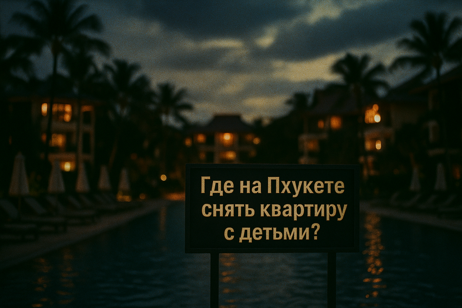 Пхукет — рай для семей с детьми: тёплый климат, безопасные пляжи, международные школы и детские площадки. Но как найти жильё, где детям будет комфортно, а родителям — удобно? Рассказываем о лучших районах, объектах и нюансах аренды. � Подберите жильё с Z4