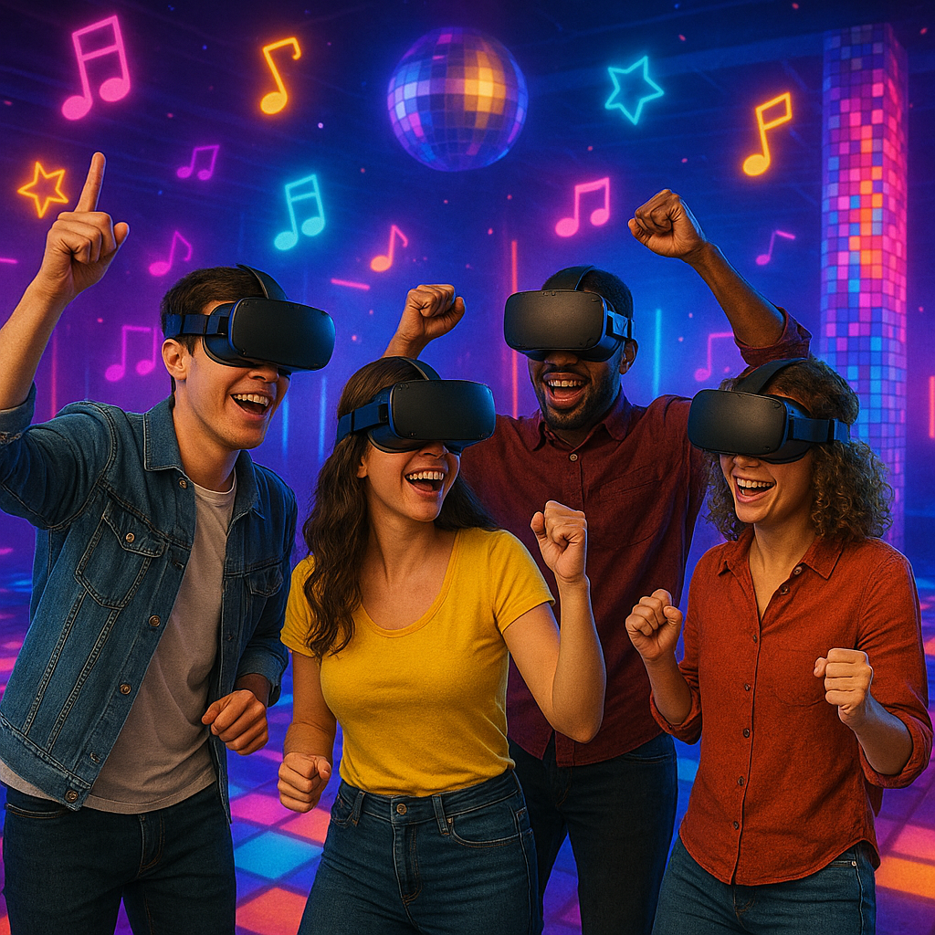 Корпоративная VR вечеринка в московском клубе виртуальной реальности с сотрудниками компании в командной игре