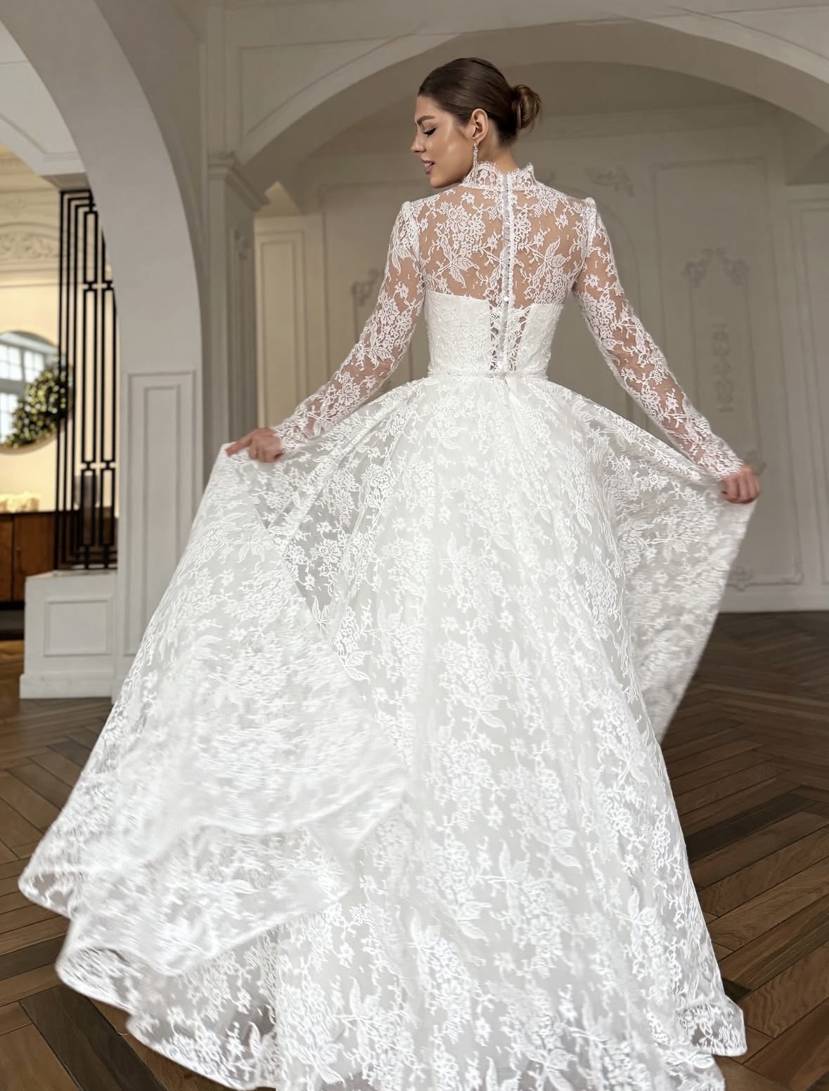 платье свадебное кружевное Ростов прокат