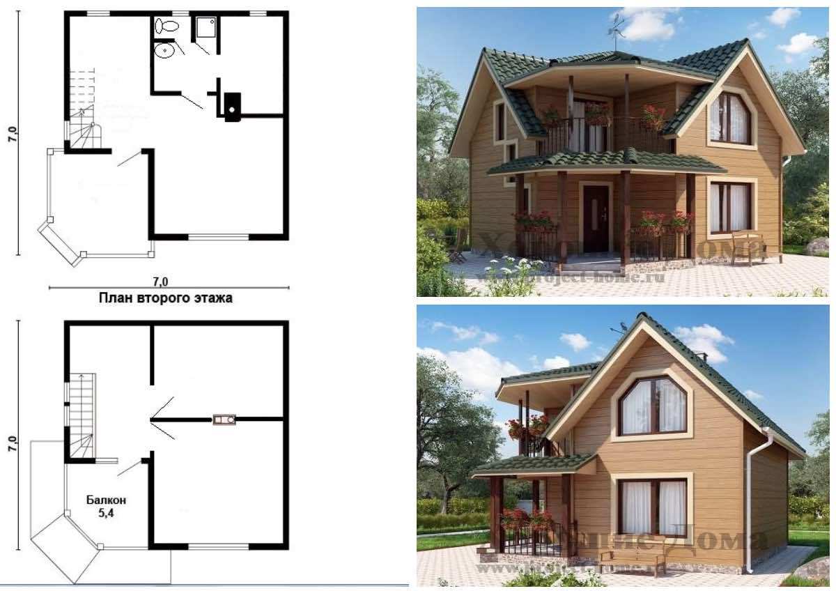 Проекты домов из арболита с планировкой до 100 м2