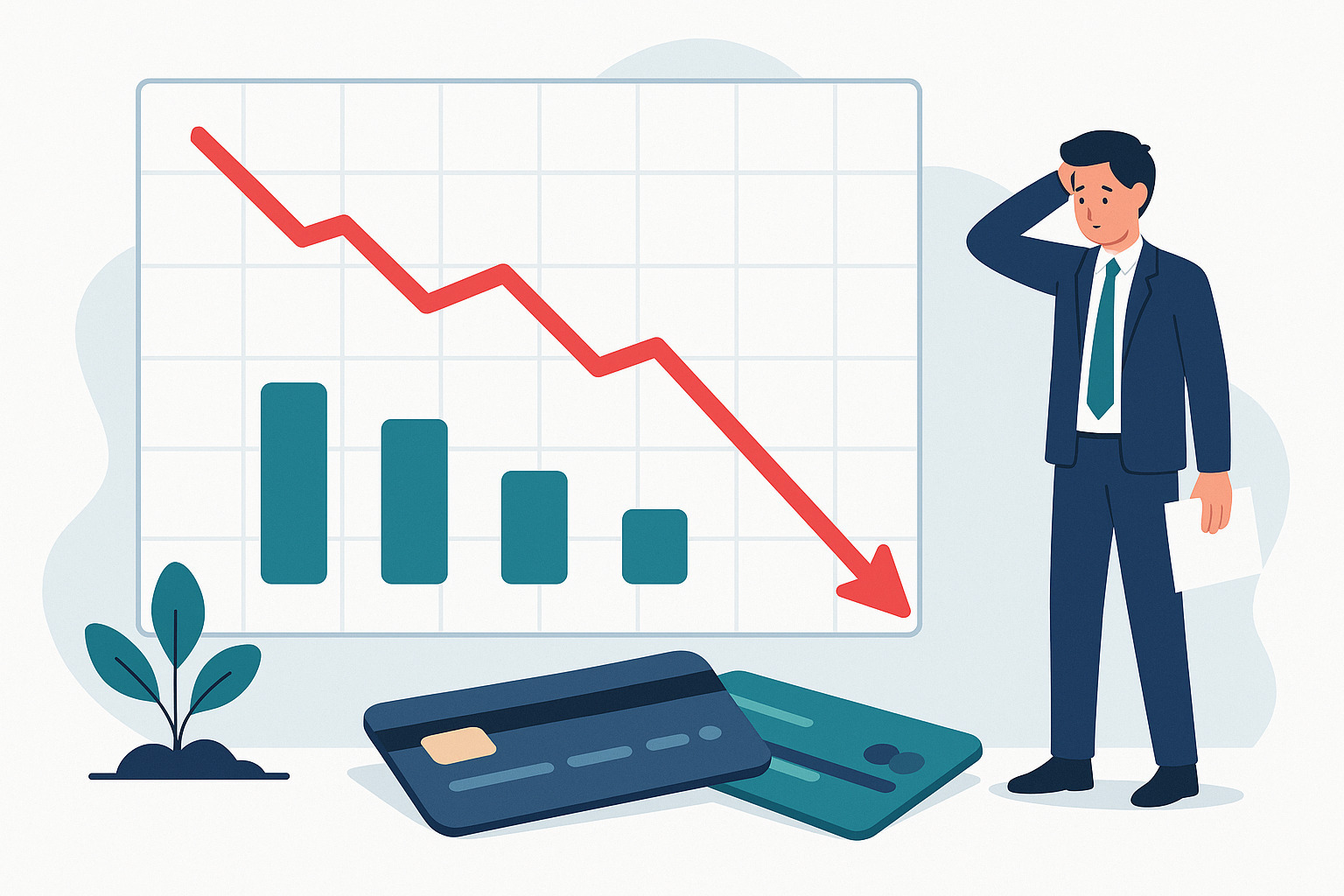 Снижение выдач кредитов