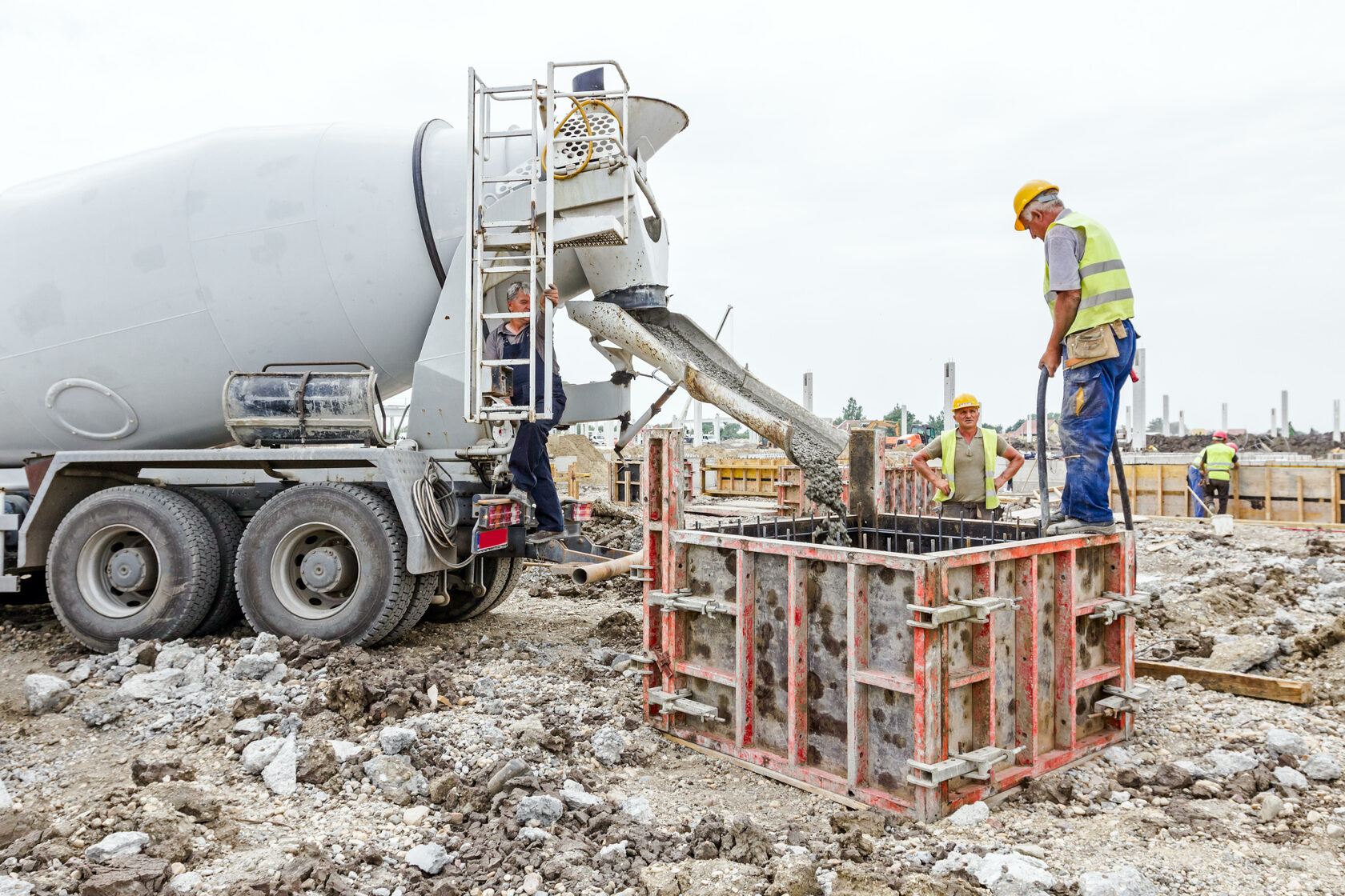 Reinforced Concrete pouring