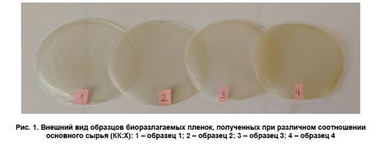 Пленка из крахмала и хитозана