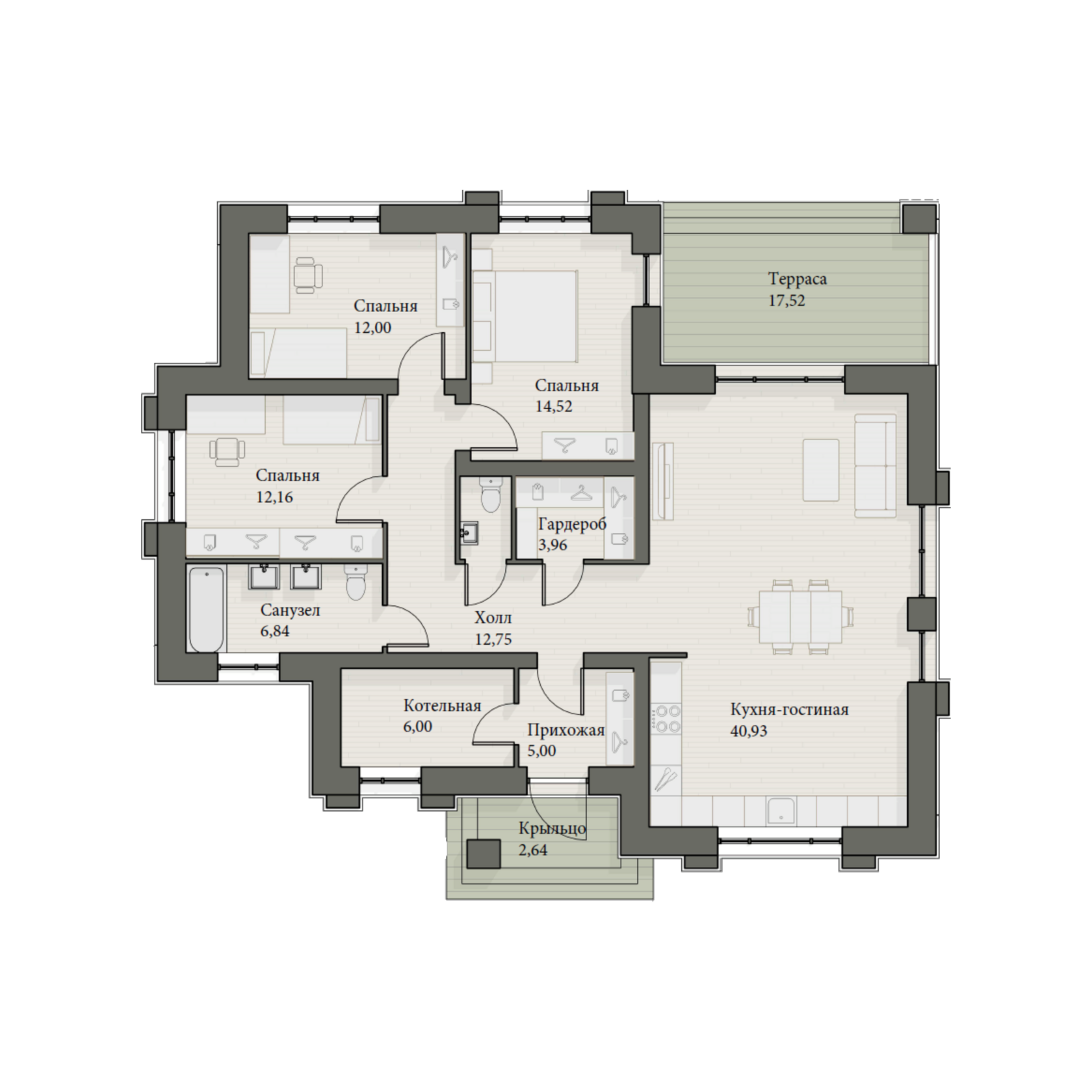 Планировка дома Рондо