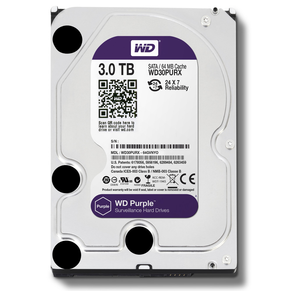 Жесткий диск для видеонаблюдения WD Purple