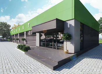 Магазин из сэндвич-панелей